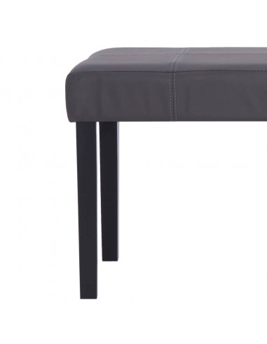 Panca 106 cm Grigia in Similpelle