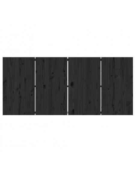 Tavolo da Bar Nero 180x80x110 cm in Legno Massello di Pino