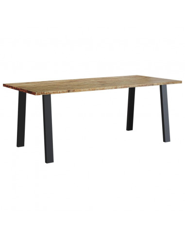 Tavolo da Pranzo 200x90x75 cm in Legno Massello di Acacia