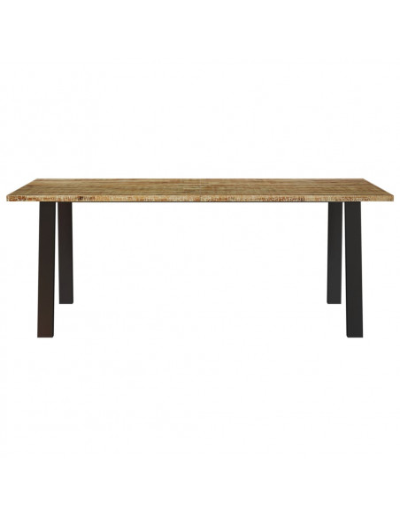 Tavolo da Pranzo 200x90x75 cm in Legno Massello di Acacia