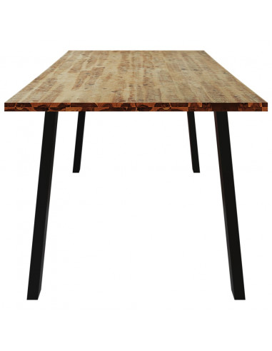 Tavolo da Pranzo 200x90x75 cm in Legno Massello di Acacia