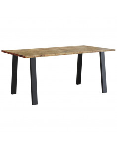 Tavolo da Pranzo 150x90x75 cm in Legno Massello di Acacia 2