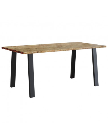 Tavolo da Pranzo 150x90x75 cm in Legno Massello di Acacia