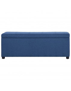Panca con Vano Portaoggetti 116 cm Blu in Poliestere 2