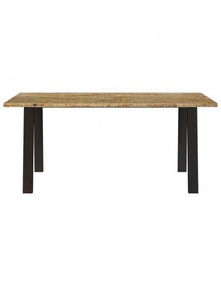 Tavolo da Pranzo 150x90x75 cm in Legno Massello di Acacia