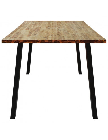 Tavolo da Pranzo 150x90x75 cm in Legno Massello di Acacia