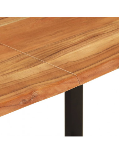 Tavolo da Pranzo 140x70x76 cm in Legno Massello di Acacia