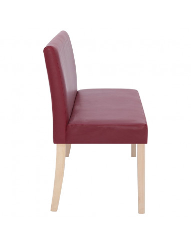 Panca 139,5 cm Rosso Vino in Similpelle