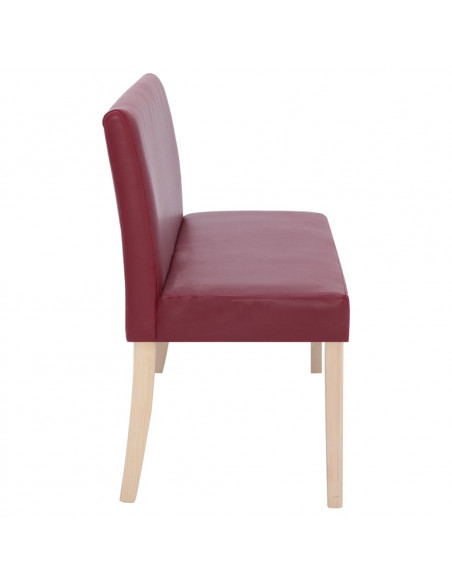 Panca 139,5 cm Rosso Vino in Similpelle
