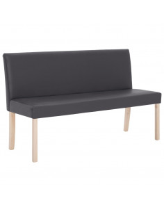 Panca 139,5 cm Grigia in Similpelle 2