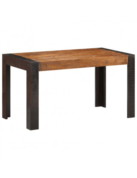 Tavolo da Pranzo 140x70x76 cm in Legno Massello di Mango Grezzo