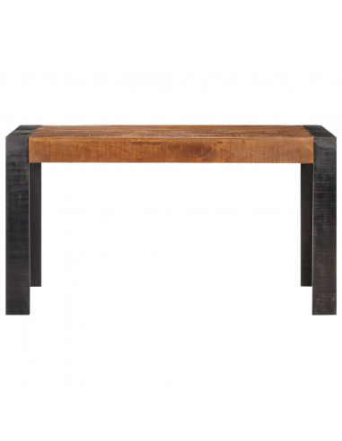 Tavolo da Pranzo 140x70x76 cm in Legno Massello di Mango Grezzo
