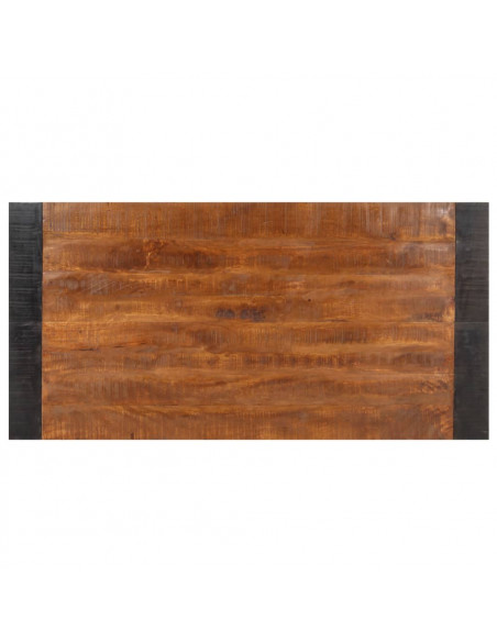 Tavolo da Pranzo 140x70x76 cm in Legno Massello di Mango Grezzo