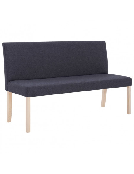 Panca 139,5 cm Grigio Scuro in Poliestere