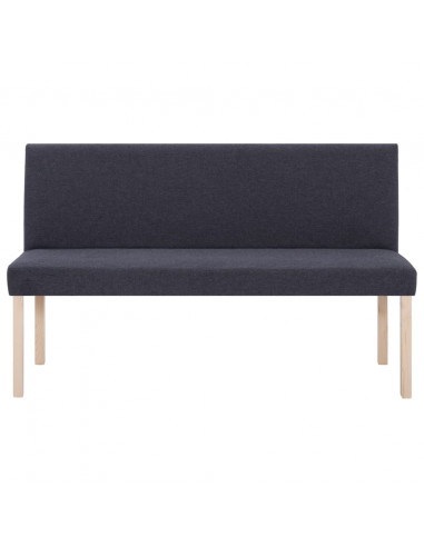 Panca 139,5 cm Grigio Scuro in Poliestere