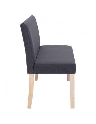 Panca 139,5 cm Grigio Scuro in Poliestere