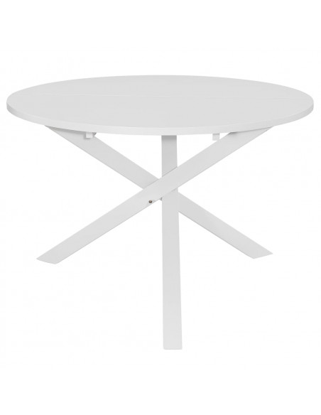 Tavolo da Pranzo Bianco 120x75 cm in MDF
