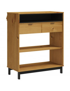 Tavolino da Bar FLAM 92x45x110 cm in Legno Massello di Pino 2