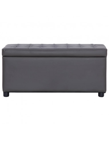Cassapanca 87,5 cm Grigia in Similpelle