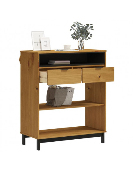 Tavolino da Bar FLAM 92x45x110 cm in Legno Massello di Pino
