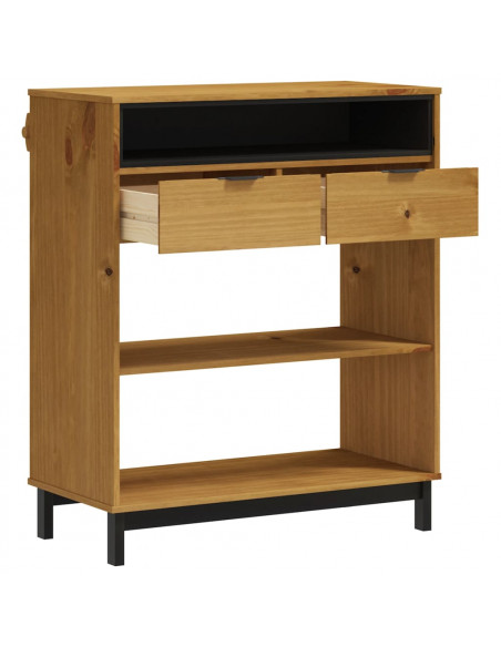 Tavolino da Bar FLAM 92x45x110 cm in Legno Massello di Pino