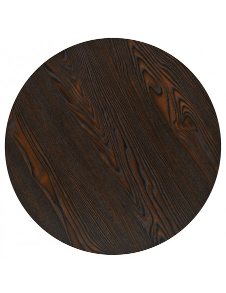 Tavolo Bistrot in MDF e Acciaio Rotondo 60x75 cm Cenere Scura