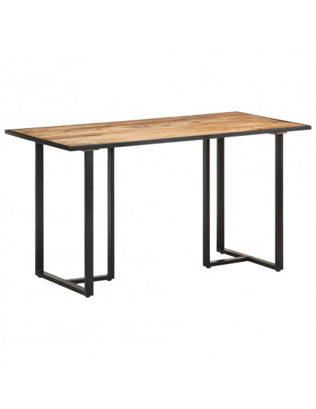 Tavolo da Pranzo 140 cm in Legno di Mango Grezzo
