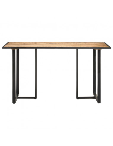 Tavolo da Pranzo 140 cm in Legno di Mango Grezzo