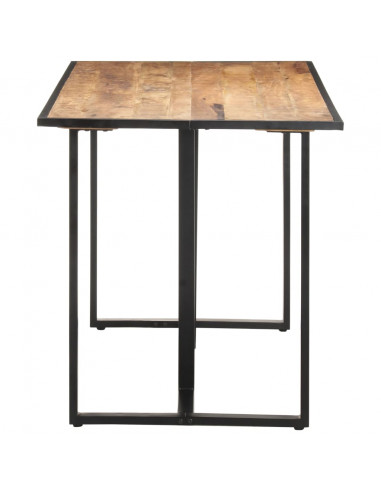 Tavolo da Pranzo 140 cm in Legno di Mango Grezzo