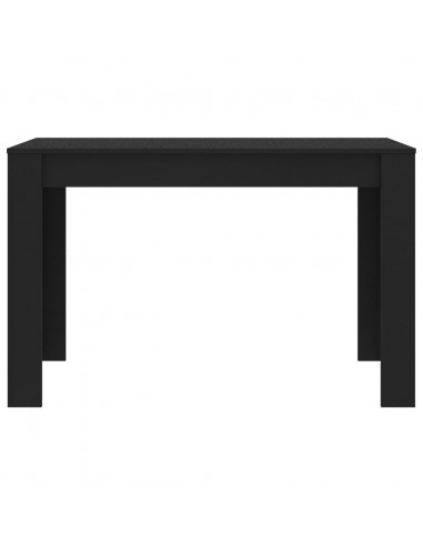 Tavolo da Pranzo Nero 120x60x76 cm in Legno Multistrato