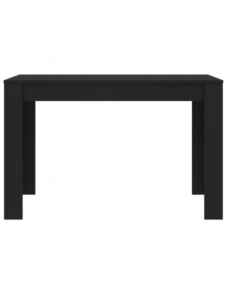 Tavolo da Pranzo Nero 120x60x76 cm in Legno Multistrato