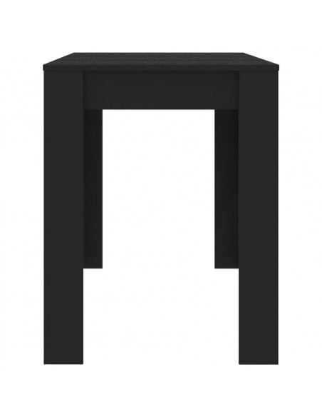 Tavolo da Pranzo Nero 120x60x76 cm in Legno Multistrato