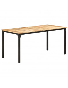 Tavolo da Pranzo 160x80x76 cm in Legno di Mango Grezzo 2