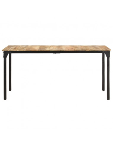 Tavolo da Pranzo 160x80x76 cm in Legno di Mango Grezzo