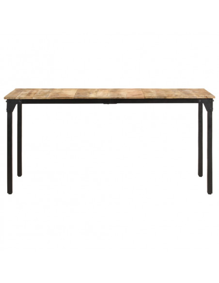 Tavolo da Pranzo 160x80x76 cm in Legno di Mango Grezzo