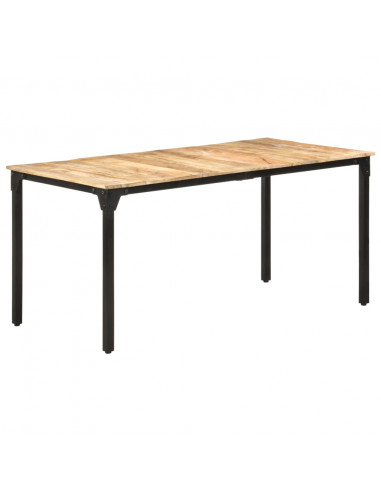 Tavolo da Pranzo 160x80x76 cm in Legno di Mango Grezzo