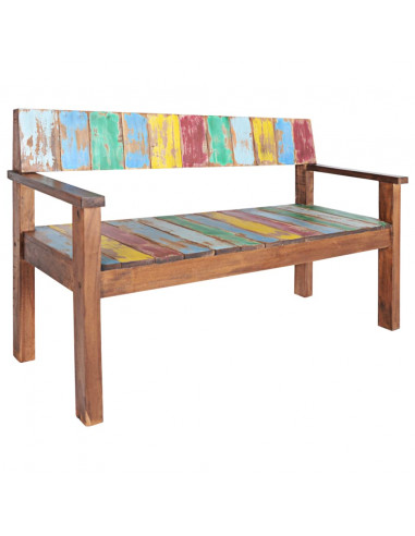 Panca 115 cm in Legno Massello di Recupero