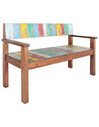 Panca 115 cm in Legno Massello di Recupero