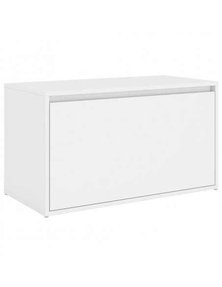 Panca da Ingresso 80x40x45 cm Bianca in Truciolato