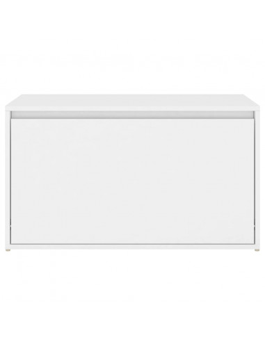 Panca da Ingresso 80x40x45 cm Bianca in Truciolato