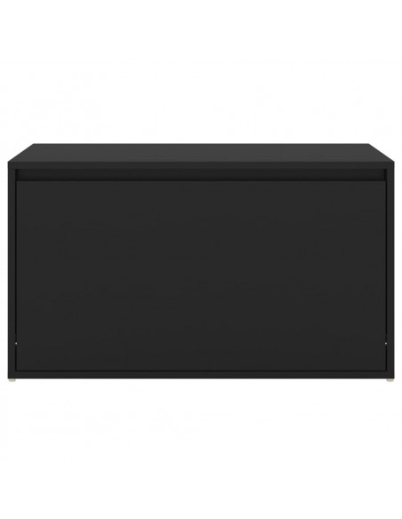 Panca da Ingresso 80x40x45 cm Nera in Truciolato