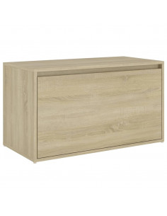 Panca da Ingresso 80x40x45 cm Rovere Sonoma Truciolato 2