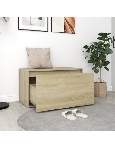 Panca da Ingresso 80x40x45 cm Rovere Sonoma Truciolato