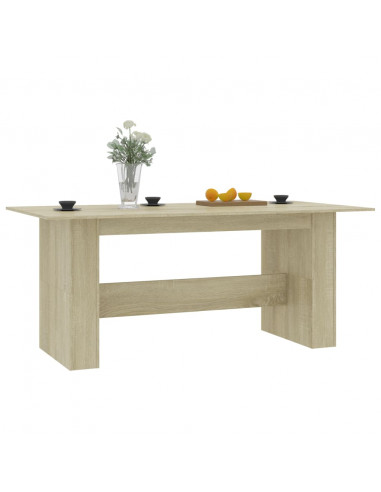 Tavolo da Pranzo Rovere Sonoma 180x90x76cm in Legno Multistrato