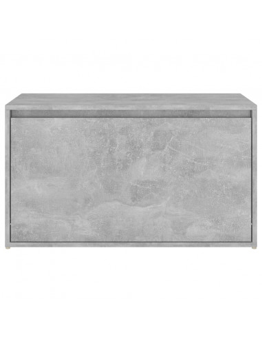 Panca da Ingresso 80x40x45 cm Grigio Cemento in Truciolato