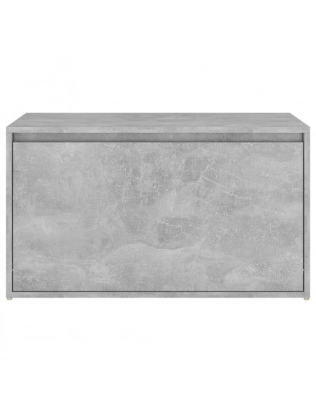 Panca da Ingresso 80x40x45 cm Grigio Cemento in Truciolato
