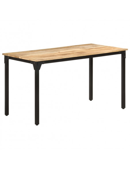 Tavolo da Pranzo 140x70x76 cm in Legno di Mango Grezzo
