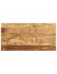 Tavolo da Pranzo 140x70x76 cm in Legno di Mango Grezzo 2