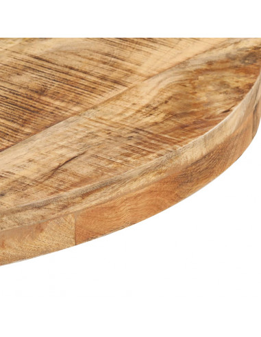 Tavolino da Bistrot Rotondo Ø70x75 cm in Legno di Mango Grezzo