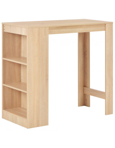 Tavolo da Bar con Ripiano Rovere 110x50x103 cm